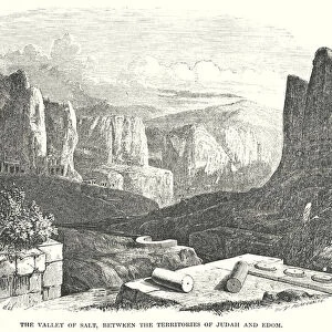 The Valley of Salt, between the Territories of Judah and Edom (engraving)