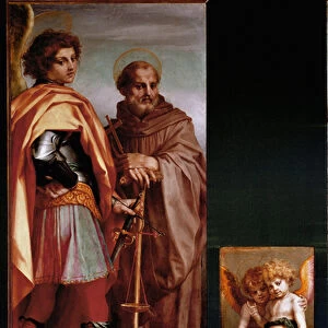 Vallombrosa Altarpiece: st Michael and Giovanni Gualberto, side panels