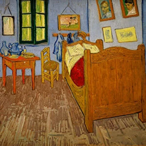 Van Goghs bedroom in Arles, 1889 (Oil on Canvas)