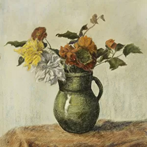 Vase of Flowers; Vase de Fleurs, c. 1900 (pastel on paper)