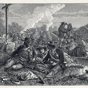 Vendee Wars (1793-1796): encampment of vendean insurges