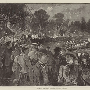 Venetian Fete on the Thames at Richmond, 15 August (engraving)