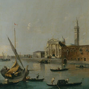 Venice with Shipping (oil on canvas)
