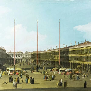 Venice, view of piazza san Marco with the procuratie