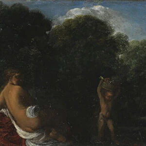 Venus and Cupid, 1600-05 (oil on copper)