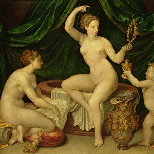 Venus at her Toilet (oil on canvas)