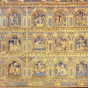 The Verdun Altar, depicting biblical scenes, 1181 (champleve enamelwork
