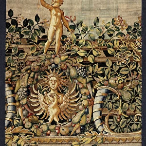 Vertumnus and Pomona: Vertumnus transformed into a fisherman, c. 1550 (gold, wool and silk)