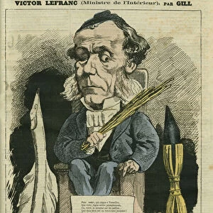 Victor Lefranc (1809-1883), French politician. Cover in "L Eclipse"