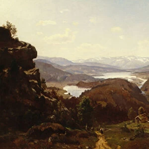 View towards Al in Hallingdal 1871