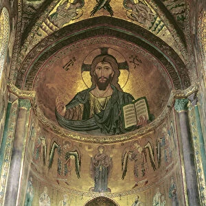 View of the apse depicting the Christ Pantocrator and the Virgin at Prayer Surrounded by Archangels