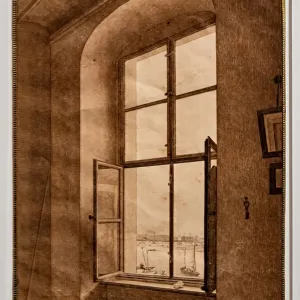 View from the artists studio, window on the left, 1805-06 (graphite and sepia on paper) View from the artists studio, window on the left, 1805-06 (graphite and sepia on paper)
