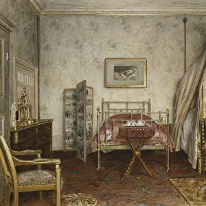 View of the Bedroom where Napoleon III died, Camden Place, Chislehurst, Kent