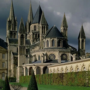 View of the Benedictine Abbey from the east, 11th-12th centuries (photo)