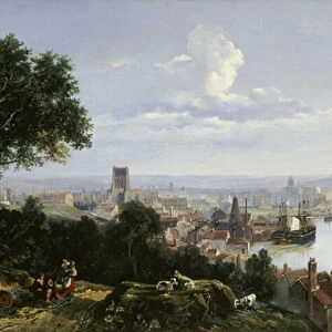 View of Bristol from Clifton Wood, 1837 (oil on canvas)