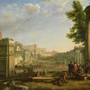 View of the Campo Vaccino, Rome, 1636 (oil on canvas)