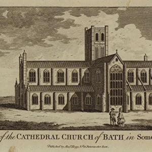View of the Cathedral Church of Bath in Somersetshire (engraving)