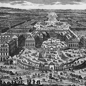 View of the Chateau de Versailles (engraving)