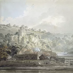 View of Chepstow, Monmouthshire, c. 1791-92 (watercolour touched with pen