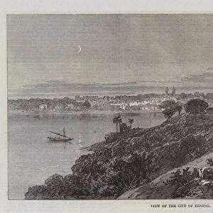 View of the City of Bhopal (engraving)