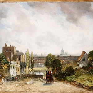 View of the City of London from Sir Richard Steeles Cottage, Hampstead, c