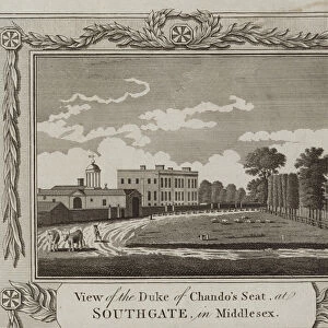 View of the Duke of Chandos Seat (engraving)