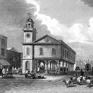 View of Faversham, Kent, 1832 (engraving) (b / w photo)