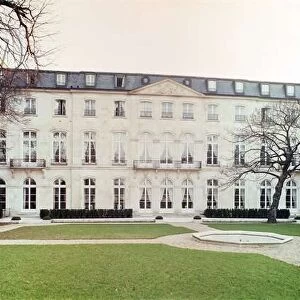 View of the garden facade of the Hotel de Beauharnais, built in 1713 (photo