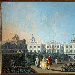 View of the gardens of Benfica in Lisbon. Painting by Jean Pillement (1728-1808), 1785