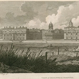 View of Greenwich Hospital, London (engraving)