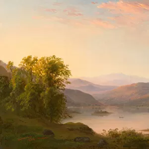 A View in the Laurentian Mountains, near Quebec, 1865 (oil on canvas)
