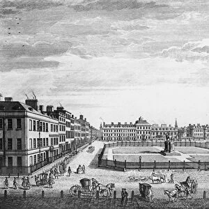 View of Leiceter Square London, 1753 (engraving)
