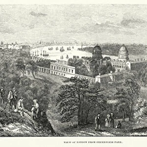 View of London from Greenwich Park (engraving)