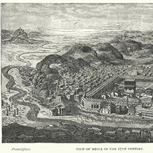 View of Mecca in the 17th Century (engraving)