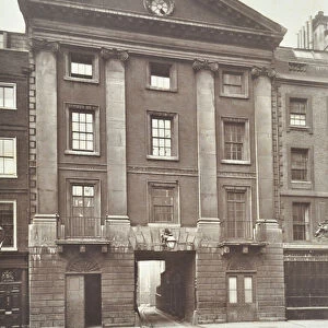 View of Middle Temple Gate House, London, 1885 (b / w photo)