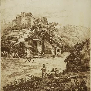 View near Montgomery, 1810 (soft ground etching)