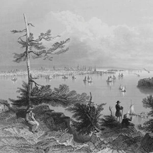 View of New York, from Weehawken (engraving)
