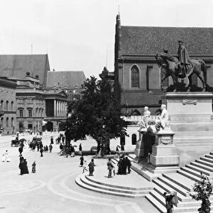 View of Schweidnitz, Breslau (modern day Wroclaw) Poland, c. 1910 (b / w photo)