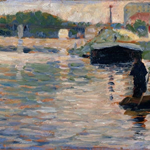 View of the Seine, 1882-83 (oil on wood)