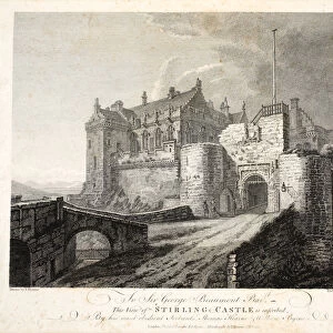 View of Stirling Castle, eng. William Byrne, pub. 1781 (engraving)