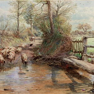 View in Surrey, about 1863-1890 (Watercolour and gouache)