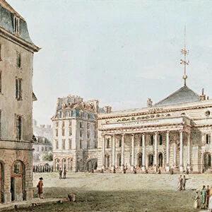 View of the Theatre de l Odeon, Paris (pen & ink and w / c on paper)