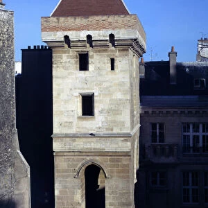View of the Tower of John without fear, built in 1408 by John I of Burgundy known as John without fear (1371-1419), following the assassination of the Duke of Orleans