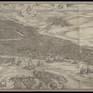 View of Venice, 1500 (woodcut)