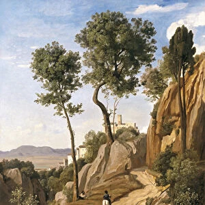 View of Volterra, 1838 (oil on canvas)