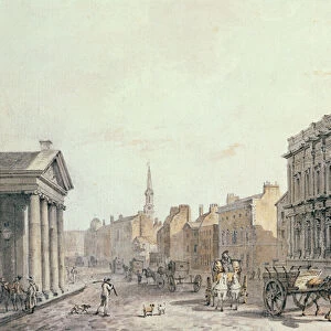 View of Whitehall, looking towards Charing Cross, 1790 (w / c on paper)