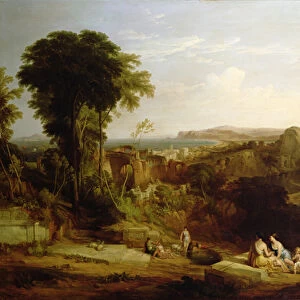 Villa of Lucullus at Misenum in the Bay of Naples (oil on canvas)