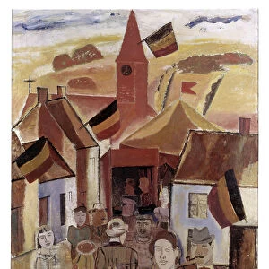 The Village Fair (oil on canvas)