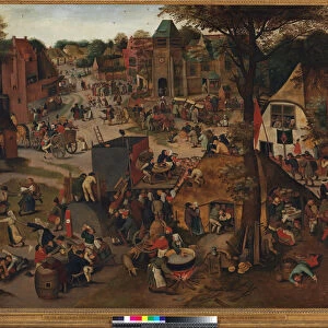 Village Festival in Honour of St. Hubert and St. Anthony, 1632 (oil on panel)