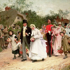The Village Wedding, 1883 (oil on canvas)